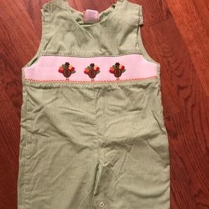 Smocked Turkey Thanksgiving Longall